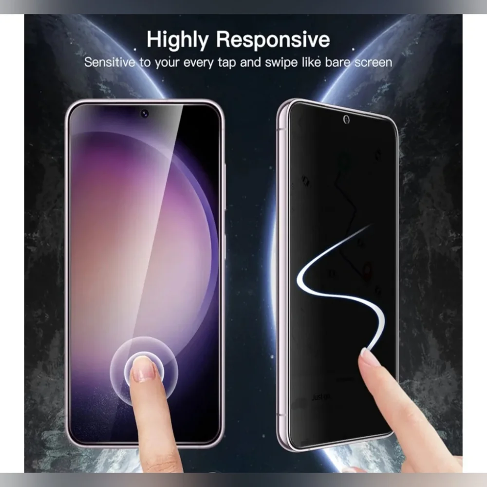 JETech Privacy Screen Protector for Samsung Galaxy S23+,S23 Plus 5G, (2pack) NEW